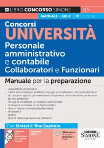 Concorsi Università Personale amministrativo e contabile Collaboratori e Funzionari - Manuale - 319