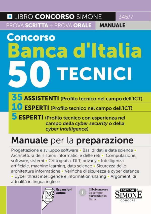 Concorso Banca d'Italia 50 Tecnici - Manuale - 345/7
