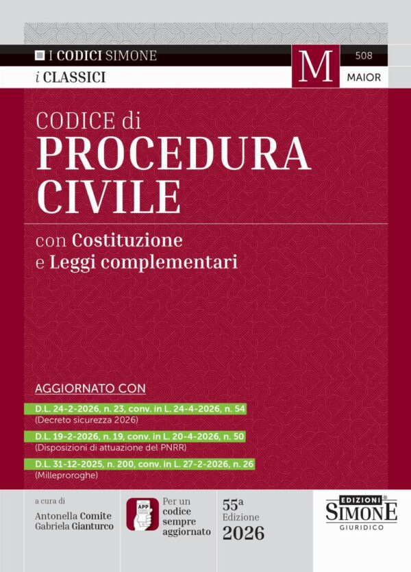 Codice di Procedura Civile 2026