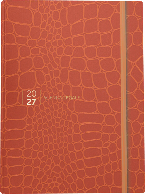 Agenda Legale 2027 Croco Arancio con App Agenda Legale PRO - 751/CROCO ARANCIO