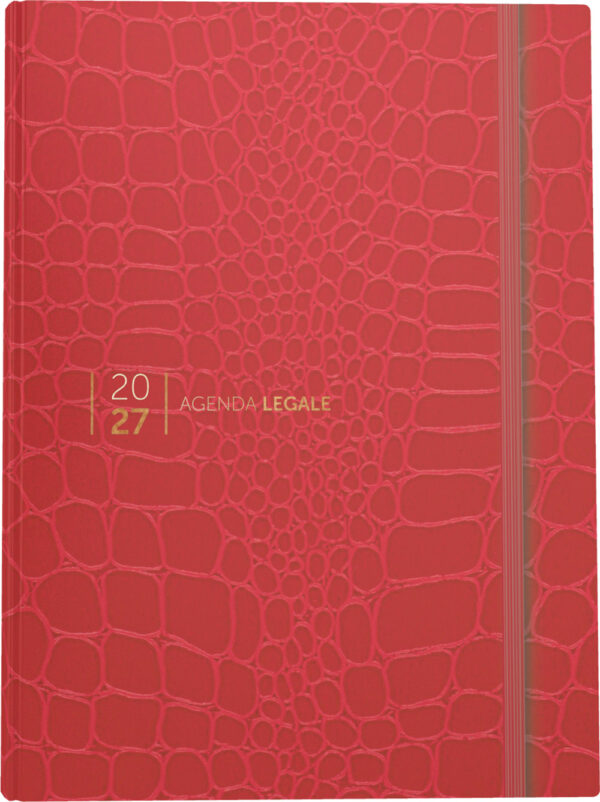 Agenda Legale 2027 Croco Red con App Agenda Legale PRO - 751/CROCO RED