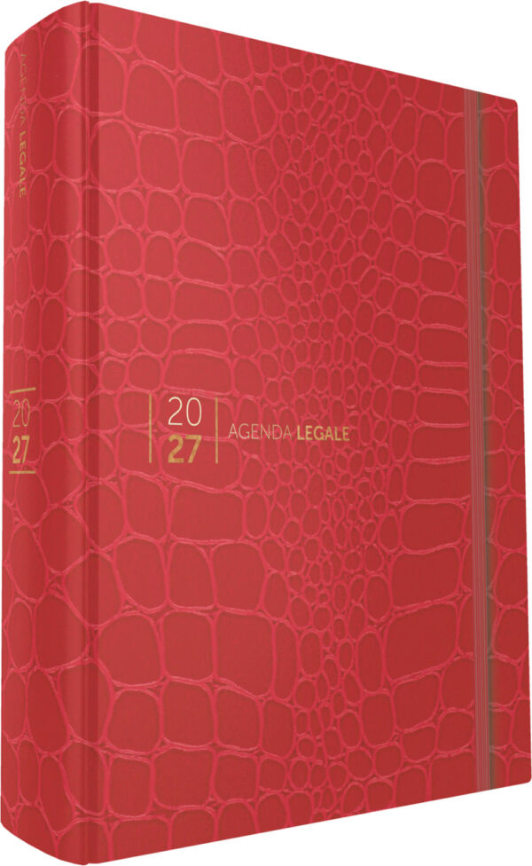 Agenda Legale 2027 Croco Red con App Agenda Legale PRO - 751/CROCO RED