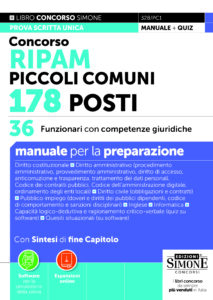 Concorso RIPAM Piccoli Comuni 178 posti - 36 Funzionari con competenze giuridiche - Manuale - 328/PC1