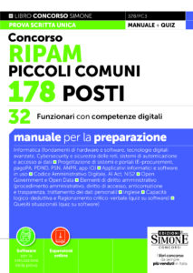 Concorso RIPAM Piccoli Comuni 178 posti - 36 Funzionari con competenze giuridiche - Manuale - 328/PC1