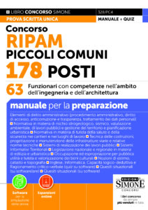 Concorso RIPAM Piccoli Comuni 178 posti - 36 Funzionari con competenze giuridiche - Manuale - 328/PC1