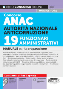 Manuale concorso ANAC 19 funzionari amministrativi 2026