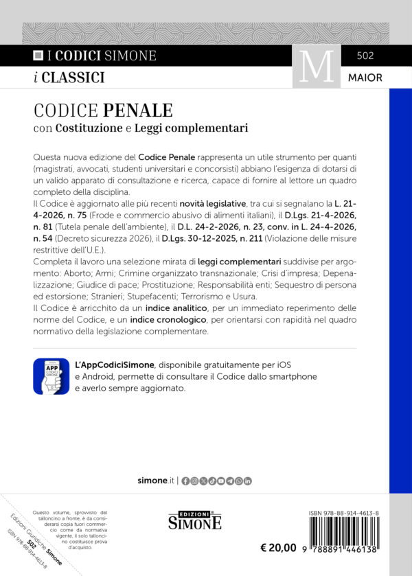 Codice Penale - 502