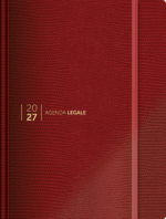 agenda legale 2027 per avvocati lizard rossa