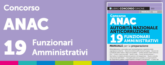 Manuale concorso ANAC funzionari amministrativi
