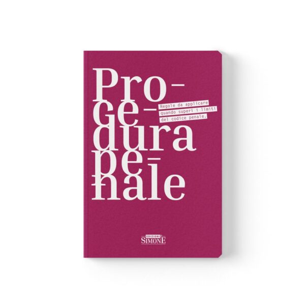 Quaderno a righe di Procedura Penale