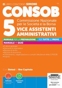 CONSOB Commissione Nazionale per le Società e la Borsa - 5 Vice Assistenti Amministrativi - Manuale