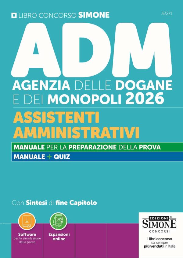 manuale Concorso ADM Agenzia Dogane assistenti Amministrativi 2026