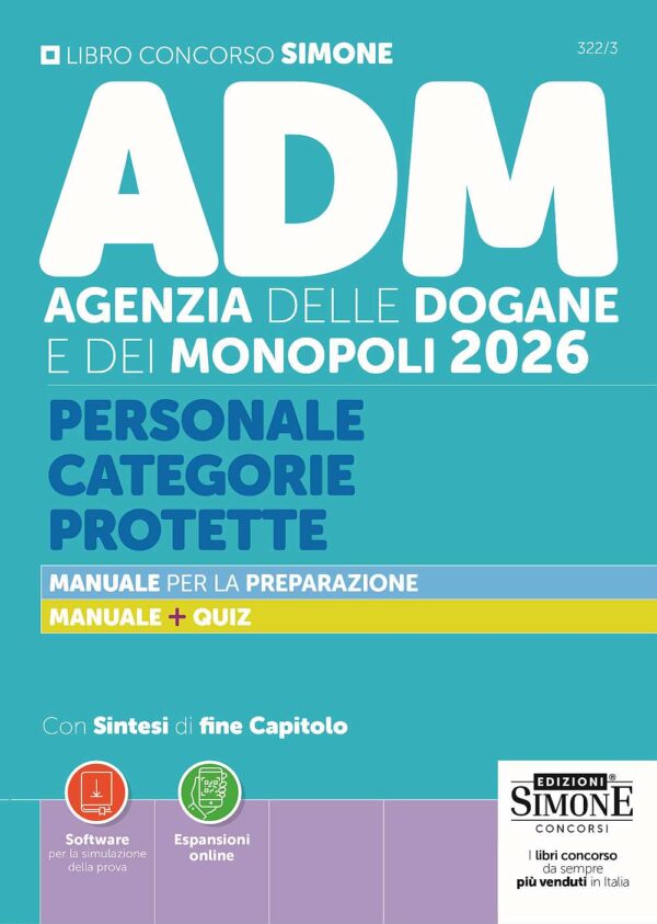 manuale Concorso ADM Agenzia Dogane Categorie Protette 2026