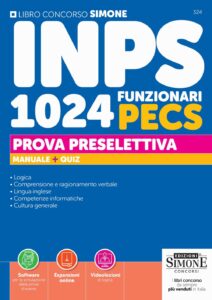 Manuale concorso INPS 1024 funzionari PECS