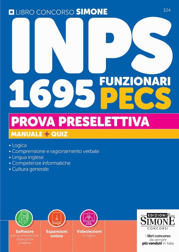 Manuale prova preselettiva concorso INPS 1695 funzionari PECS