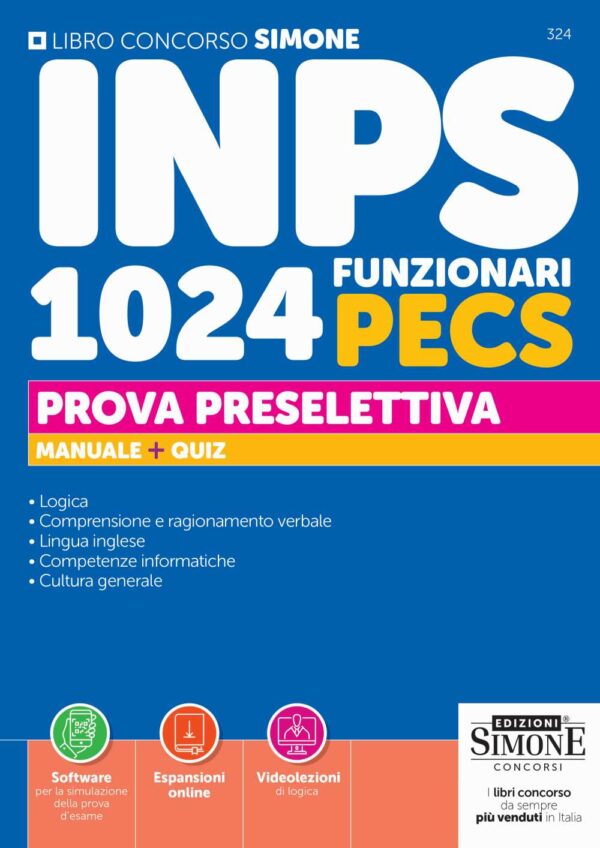 Manuale concorso INPS 1024 funzionari PECS