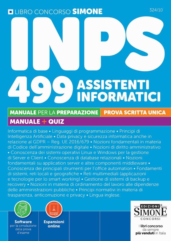 Manuale concorso inps assistenti informatici 2026