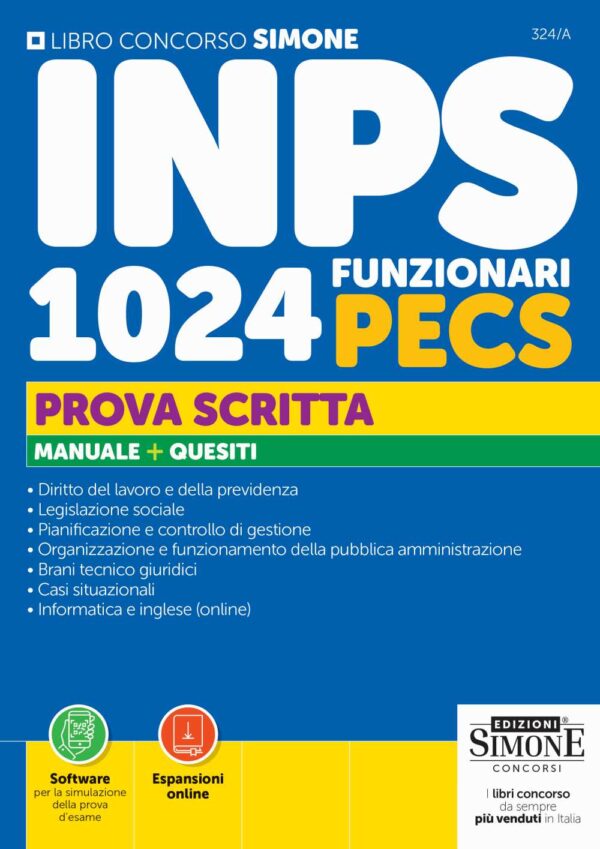 Concorso INPS 1024 Funzionari PECS - Prova scritta - 324/A