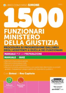 Concorso 1500 Funzionari Ministero della Giustizia - Manuale - 336/2