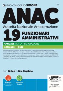 Concorso ANAC Autorità Nazionale Anticorruzione - 19 Funzionari Amministrativi - Manuale