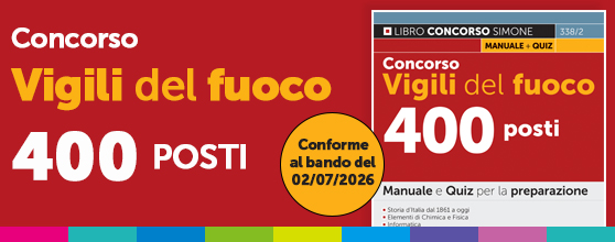 Manuale concorso vigili del fuoco 400 posti