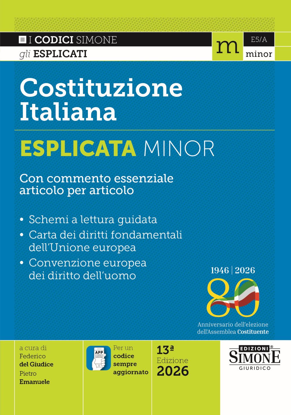 ve5_a Costituzione Italiana Esplicata Minor - E5/A - immagine 1