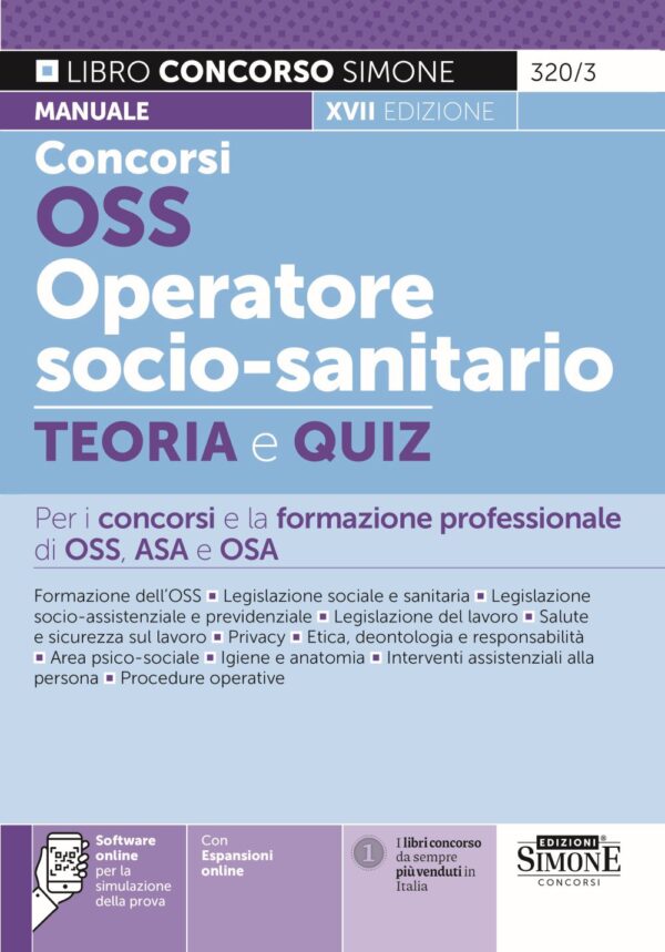 Concorsi OSS e OSSS Operatore Socio-Sanitario - Teoria e Quiz - 320/3