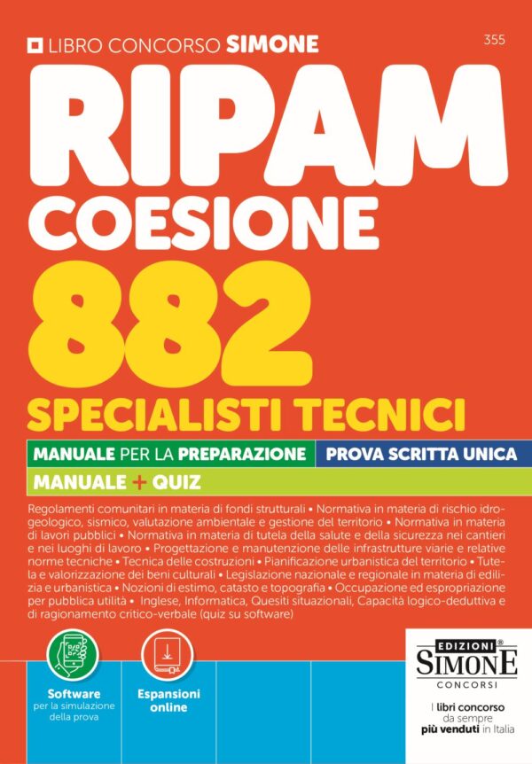 Ripam Coesione 882 Specialisti tecnici