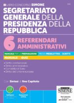Segretariato generale della Presidenza della Repubblica - 6 Referendari amministrativi