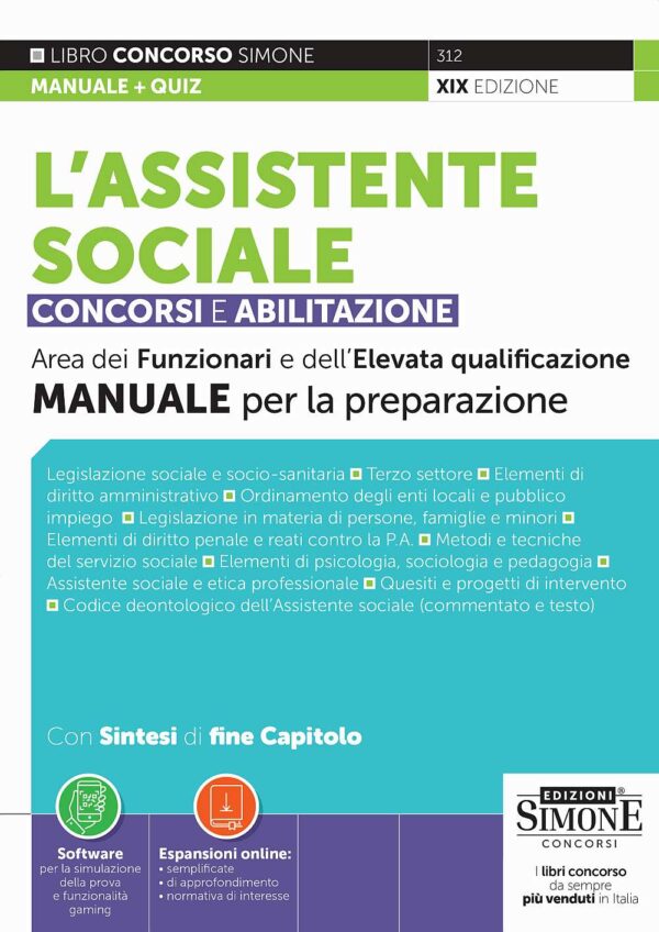 L'assistente sociale Concorsi e Abilitazione - Manuale - 312