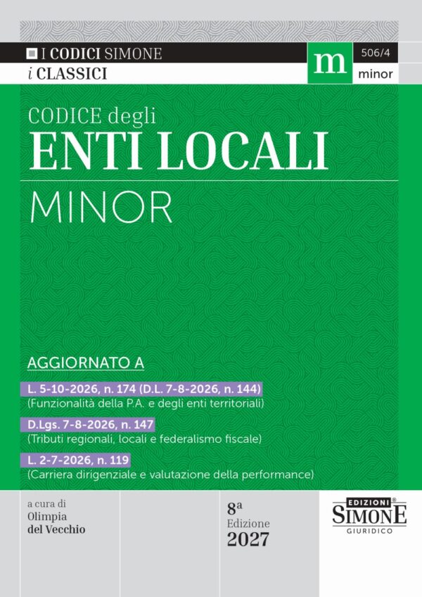 Codice degli Enti Locali minor 2027