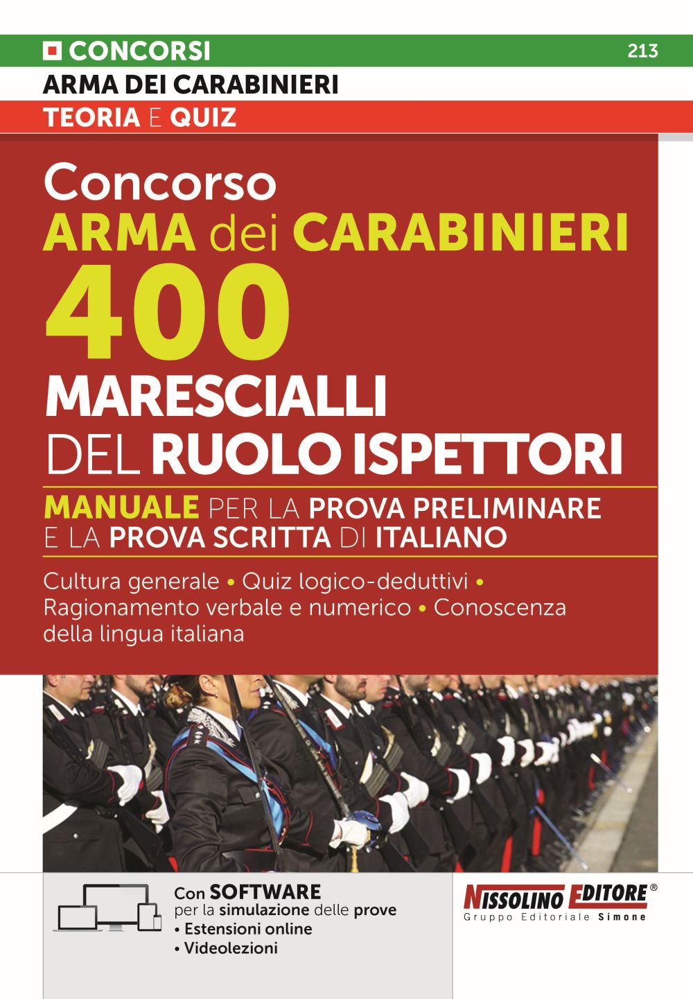 vne_213 400 Marescialli del ruolo Ispettori Arma dei Carabinieri - NE/213 - immagine 1